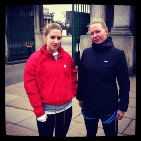 GAME FACE (and my mega puffy jacket!)