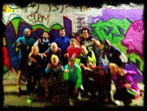 Blurred due to mad speed, obviously. (photo from Melissa!)