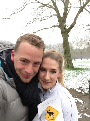 Nick and me in Green Park!