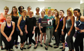 The FIt Crowd in the Barrecore studio! Photo from Sweaty Betty