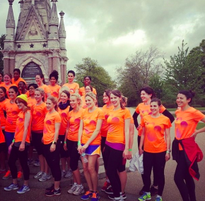 Photo courtesy of Elle UK! Can you spot me grinning at the front like a moron?
