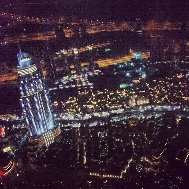 Tonight we had dinner at the top of the tallest building in the world! #dubai