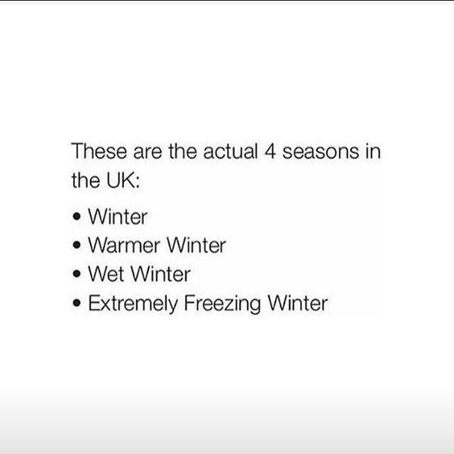 Now entering "wet winter"