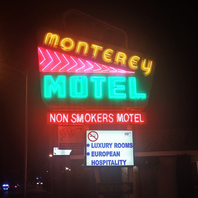 And the Monterey Non-Smokers Motel, our home for the night in Albuquerque! #europeanhospitality #nosmoking #5states23days
