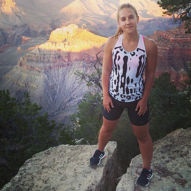 Went for a run at the flipping Grand Canyon! 5k along the South Rim trail. Hands down the most beautiful run of my life. #fromwhereirun #boostyourrun