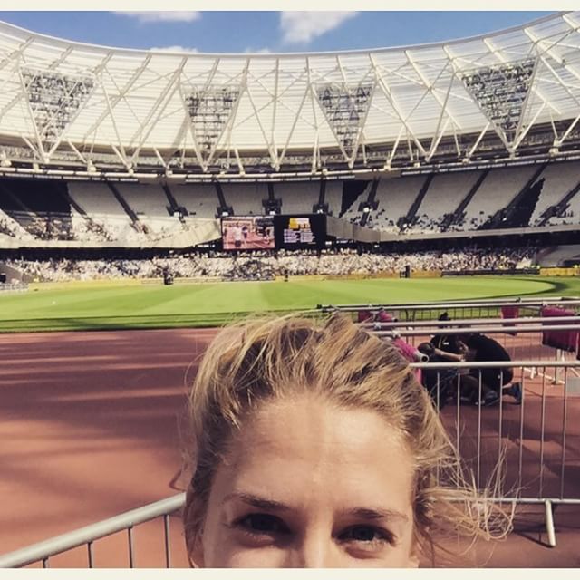 Great Run London! Dull course through the Olympic Park but I'd have run it twice for the victory lap of the Olympic stadium. So incredible! Think I might have got a PB too, which is an unexpected bonus! #backtothestadium